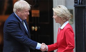 Boris Johnson and Ursula von der Leyen hold talks in bid to break Brexit deadlock