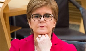 Sturgeon and Ross clash over shipbuilding in independent Scotland