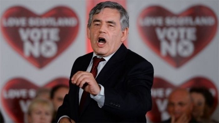 Gordon Brown calls for more powers for Holyrood as part of 'third option' for Scotland