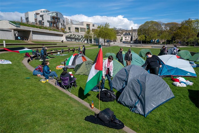 Parliament seeks police help to close down pro-Palestinian protest camp