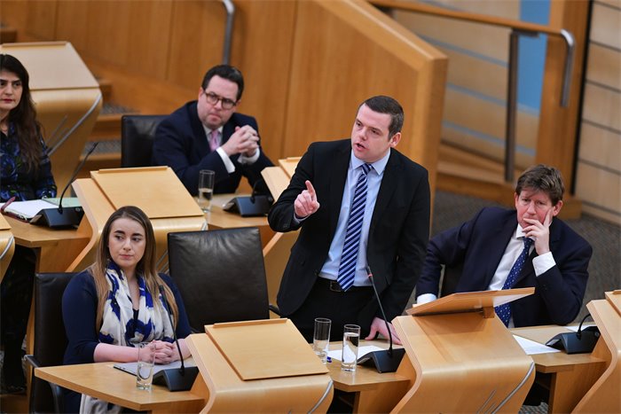 Hundreds of elderly patients wait more than half a day in hospital, Douglas Ross says