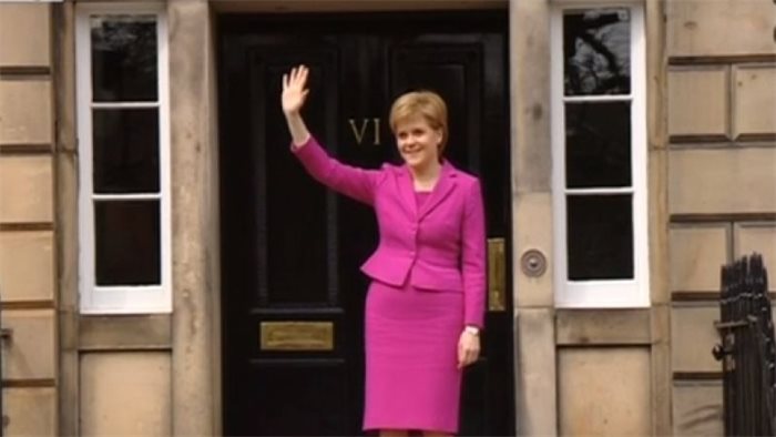 SNP leader Nicola Sturgeon rules out coalition after falling short of a majority