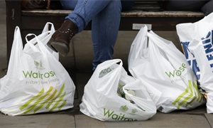 Number of plastic bags in UK seas fell over the last eight years, finds study